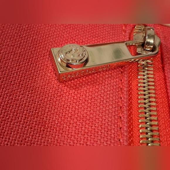 Spartina 449 Pink & Green Pineapple Paisley Linen Boho Casual Tote Purse Bag - Picture 12 of 13